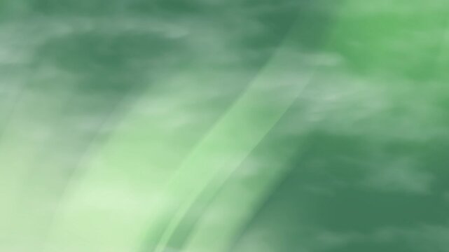 Abstract green clouds and mist waves with soft blended gradient create an ethereal and hazy scene. Recommended for professional presentation, digital branding, website banner, and social media graphic