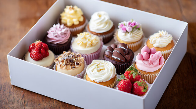 cupcakes in a box