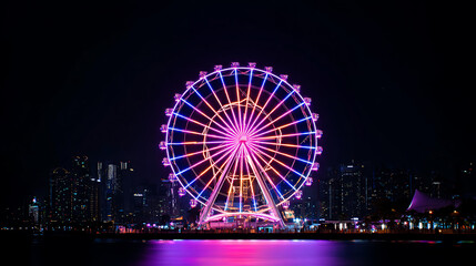 ferris wheel at night