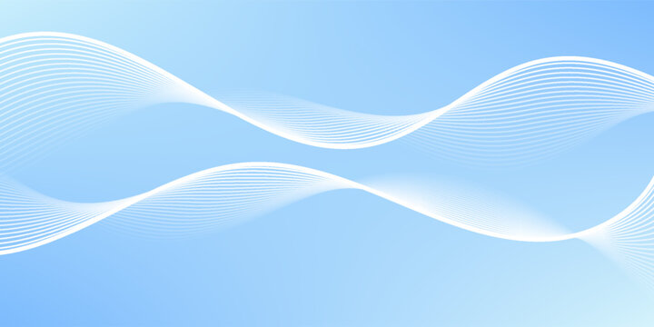 Minimalist blue background with elegant white flowing lines. Soft gradient and smooth curves create a clean, modern, and calming visual ideal for tech, corporate, or wellness themes.