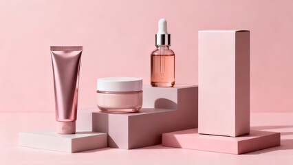 Modern Geometric Cosmetic Setup