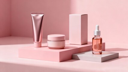 Modern Geometric Cosmetic Setup