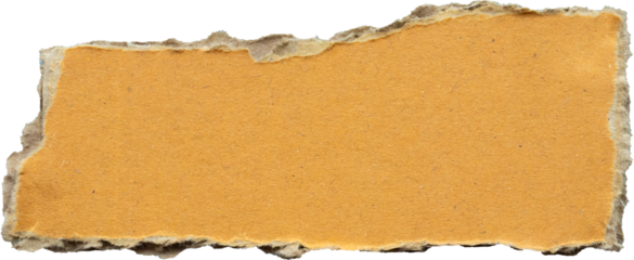 Brown Cardboard paper piece isolated on white background