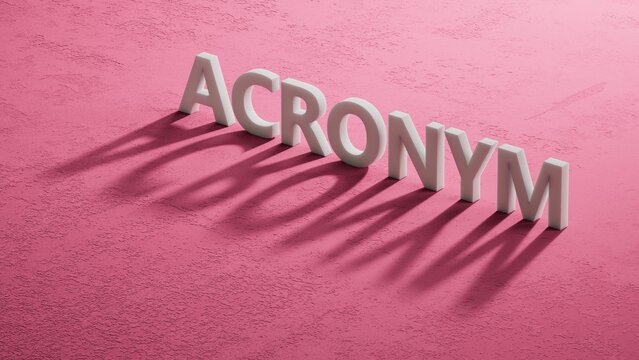 shadow of 3d charcaters with text acronym. financial market. financing.close up of shadow of 3d charcaters,Business Concept.3D rendering. - Powered by Adobe