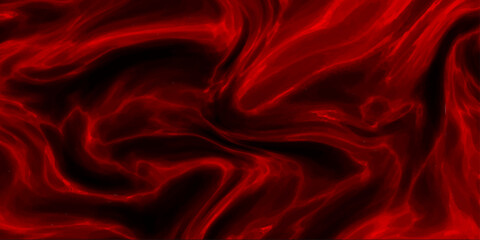 Swirling deep red abstract liquid or smoke effect with dark shadows and wavy Organic Forms and Dark Shadows scarlet
