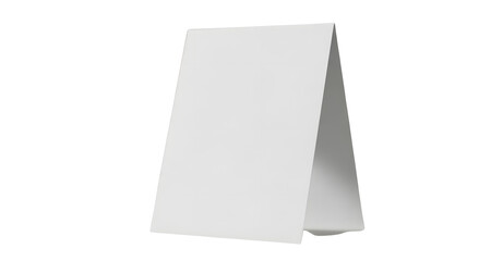 Fototapeta premium Blank White Horizontal Table Tent or Greeting Card Mockup