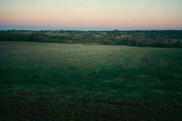 The village of Vladimirci in Serbia in autumn