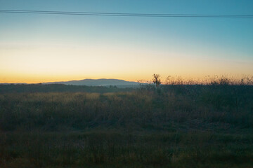 The village of Vladimirci in Serbia in autumn