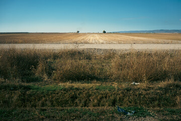 Nature landscape in central Serbia during autumn
