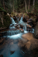 Borowice, Polska, Góry, Karkonosze, Potok Jodłówka, Karkonoski Park Narodowy © Adrian Jaśpiński