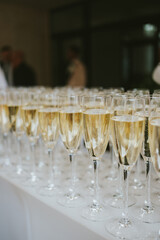 glasses of champagne