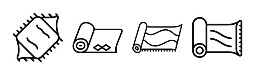 Abstract geometric rug design vector illustration scalable graphic art