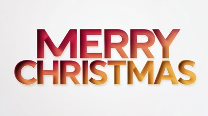 Festive graphic featuring the text Merry Christmas in vibrant colors, perfect for holiday greetings, online promotions, or seasonal decorations, Ideal for cards, social media, and marketing materials