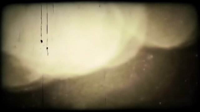 Vintage Film Footage with Light Leaks and Dust Overlay.