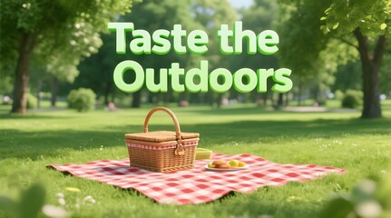 Enjoy a picnic in the park with delicious food and refreshing drinks outdoors today