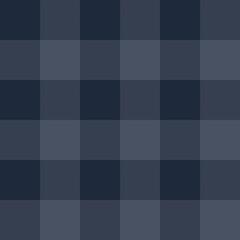 Seamless geometric plaid repeat pattern in dark blue and grey diamond shapes