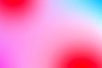 Generative AI vibrant color gradient background with soft focus dots.