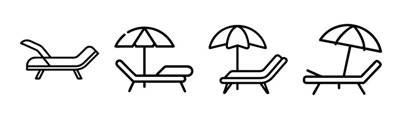 Sleek modern lounge chair vector illustration for comfortable relaxation and stylish interior design