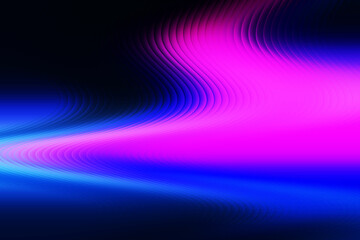 Fototapeta premium On a black background, a glossy gradation of purple, lavender, and white with subtle grain and soft illumination evokes elegance, fluidity, and a surreal atmosphere. 