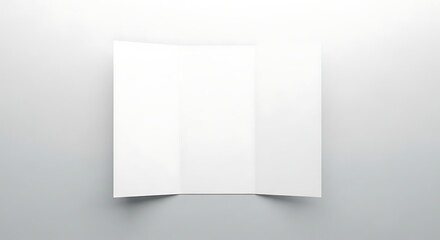 Naklejka premium Blank White Square Brochure Mockup on Gray Background.
