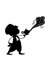 Aladdin and the Magic Lamp Silhouette