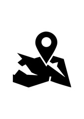Map with Location Pin Icon