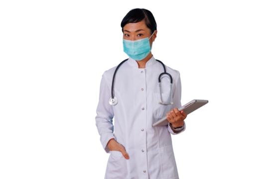 Woman with curly hair using smartphone, smiling and texting, social media concept, connecting online, transparent background - Powered by Adobe