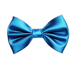 Blue Bow tie isolated on transparent background