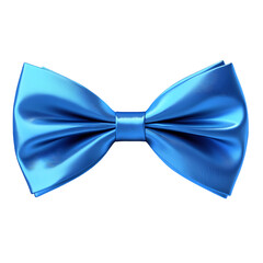 Blue Bow tie isolated on transparent background