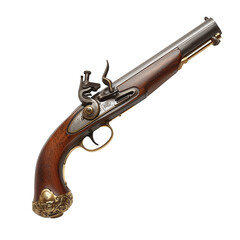 Elegant Antique Pistol Showcasing Intricate Design and Craftsmanship From the 18th Century
