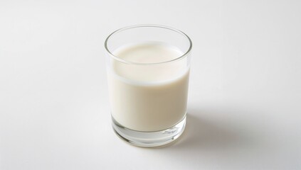 White background featuring soy milk, a dairy alternative rich in protein