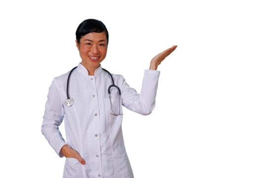 Woman with curly hair using smartphone, smiling and messaging, enjoying digital communication on transparent background - Powered by Adobe