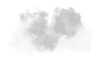White and smoke fluffy clouds fog effect on transparent background 