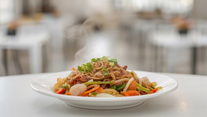 Dried Kuay Teow from a street vendor, a fiber-dense choice, World Food Day