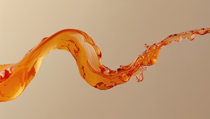 Flat orange liquid background for layout design, suitable for editorial use