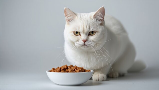 The White Cat and the Unappealing Bowl of Food, food aversion