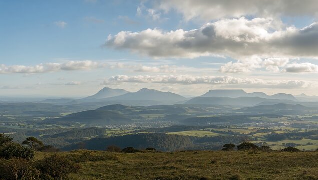 View from Slieve Donard Mountain, showcasing natural beauty and seasonal change