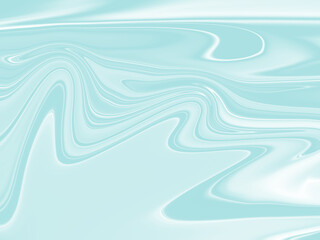 Abstract swirling light blue and white liquid marble texture background