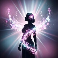 Feminine Energy Abstract Portrait