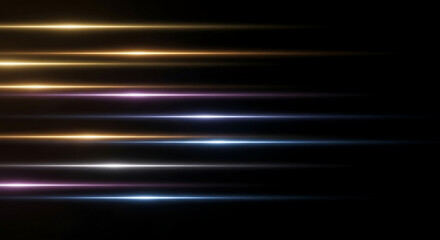 Dynamic light streaks create a sense of speed and energy, perfect for modern technology or futuristic designs and high impact visuals, great for web design.