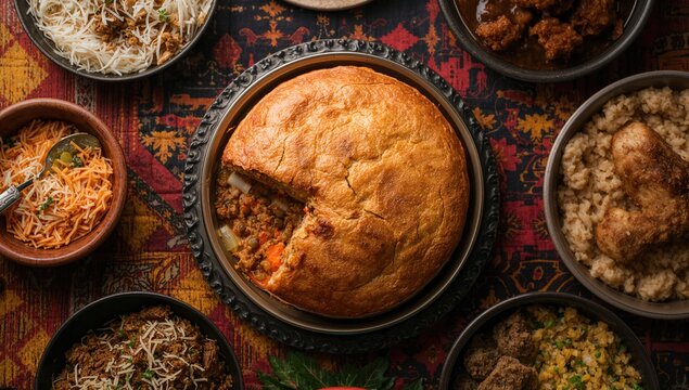 Lentil Bobotie, a traditional dish with meat and cheese, offers a protein-rich meal option