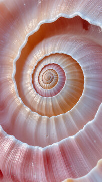 seashell on black background