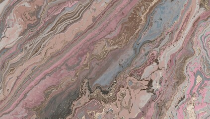 Fototapeta premium Seamless marble texture in shades of silver, brown, gold, and pink, suitable for editorial backgrounds
