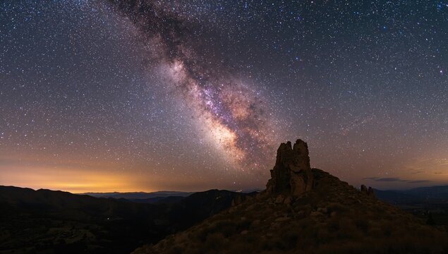 View of the Milky Way, showcasing the beauty of the night sky, stargazing experience