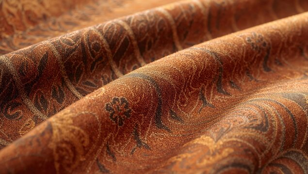 The woven texture of Malay fabric, showcasing intricate patterns and cultural significance