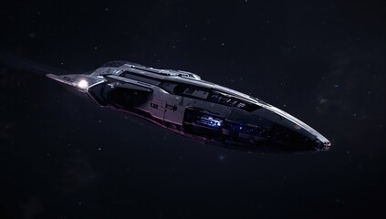 Obraz premium Mysterious flying object from another era, evoking curiosity