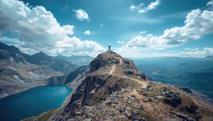 Stock market graph with rising trends, indicating potential for investment success