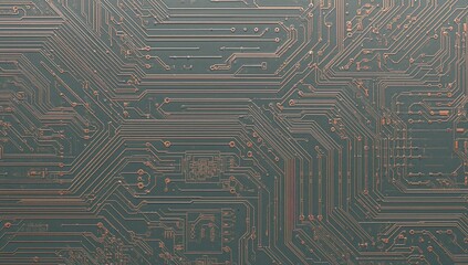 Detailed design of a printed circuit board with complex pathways