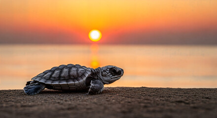 turtle on the beach