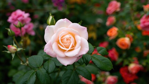 Rosa Peace garden rose in Northern Blossoms Atok Benguet, ideal for floral arrangements, awareness of gardening practices